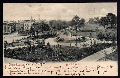 58924 AK Crimmitschau Bismarckhain 1904