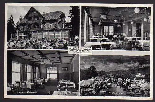 59164 AK Hainberghöh Post Seidorf i. Riesengebirge 1936 Hotel Pension Gasthaus