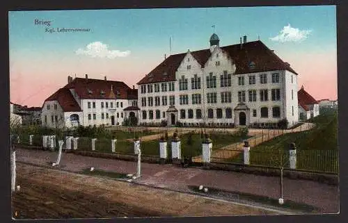 59179 AK Brieg um 1915 Kgl. Lehrerseminar
