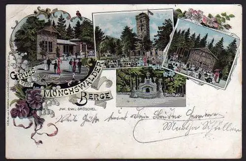 59251 AK Mönchswalde Berge 1901 Wilthen Bautzen Litho