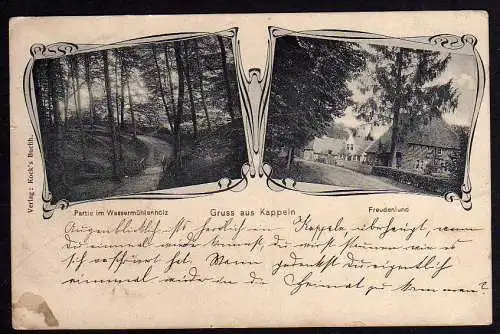 59253 AK Kappeln Schlei 1907 Wassermühlenholz Freudenlund