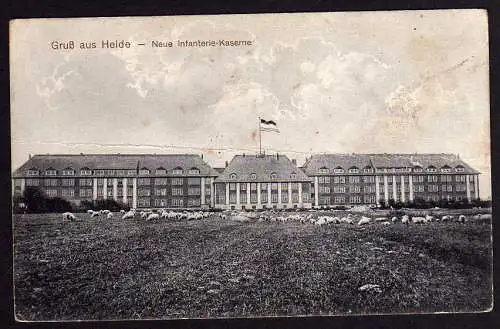 59261 AK Heide Neue Infanterie Kaserne 1913