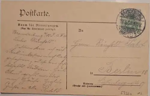59321 AK Brandenburg a.H. Fischerstand 1908
