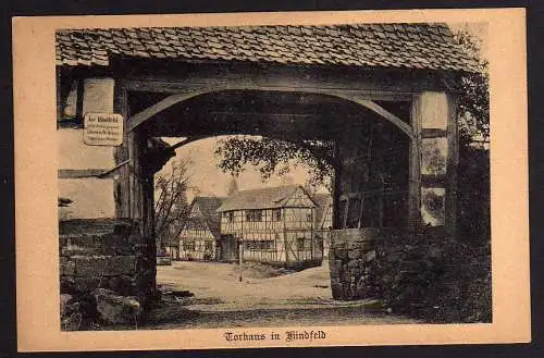 59338 AK Torhaus im Hindfeld Römhild Thüringen um 1930