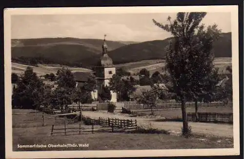 59383 AK Oberhain über Königsee 1954 Landpoststempel