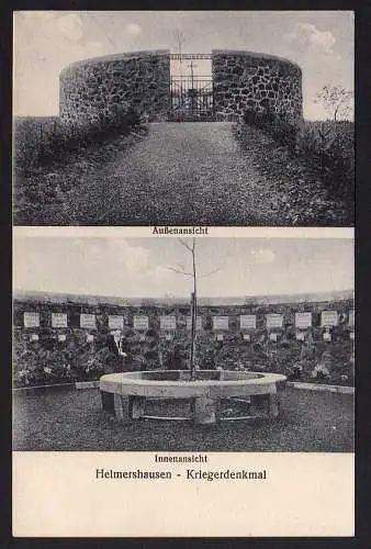 59420 AK Helmershausen Rhönblick Thüringen um 1910 Kriegerdenkmal
