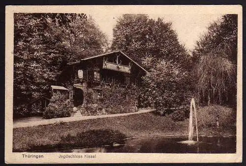 59422 AK Jagdschloß Kissel Thüringer Wald b. Schweina 1925