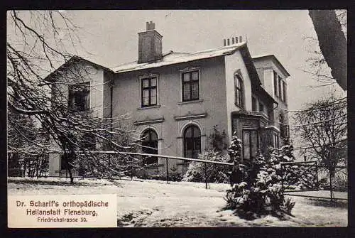 59482 AK Flensburg Friedrichstraße 30 Heilanstalt um 1910