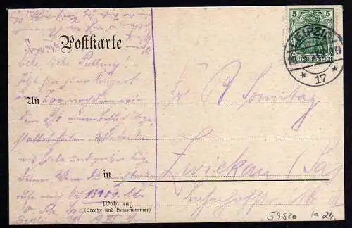 59520 AK Zoo Leipzig Elefant 1911