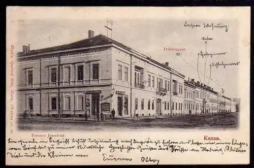 59015 AK Kosice Kaschau Kassa Slowakei 1900 Tabakfabrik Ferencz Jozsef-ter