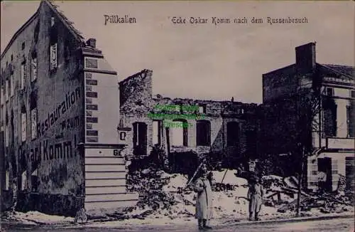 163194 AK Pillkallen Opr. um 1916 Schloßberg Dobrowolsk Restauration Oskar Komm