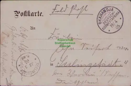 163281 AK DSW Deutsch Südwestafrika Okahanja 1905 Jagdbeute bei Riedfontain