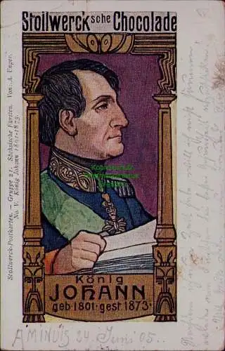 163284 AK DSW Deutsch Südwestafrika Gobabis Feldpost 1905 Schokolade Kö. Johann
