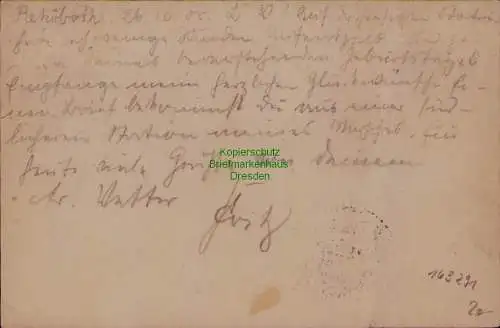 163291 AK DSW Deutsch Südwestafrika Rehoboth 1905 Vordruck Feldpostkarte Mannhei