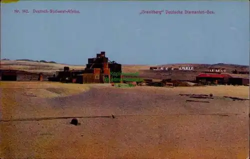 163278 AK DSW Deutsch Südwestafrika um 1910 Granitberg Deutsche Diamanten Ges.