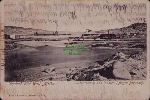 163245 AK DSW Deutsch Südwestafrika Karibib Feldpost Lüderitzbucht Angra-Pequena