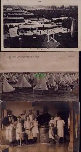 163200 3 AK Arys Opr. Orzysz 1911 Truppenübungsplatz Lager Spitzzelte Großküche