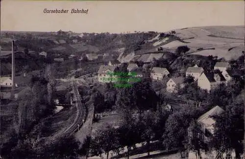 163216 AK Garsebach er Bahnhof Klipphausen 1910 Bahnposstempel
