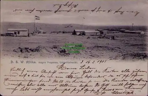 163272 AK DSW Deutsch Südwestafrika Lüderitzbucht 1905 Angra-Pequena