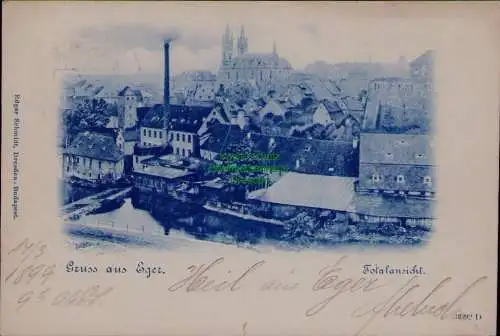 163222 AK Eger Totalansicht 1899