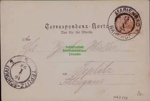 163222 AK Eger Totalansicht 1899