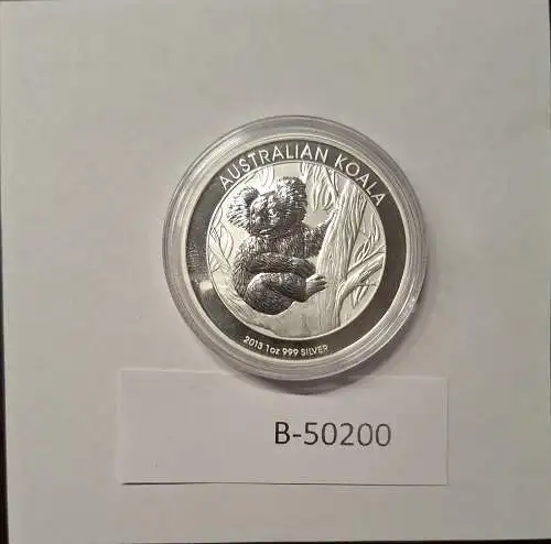 B50200 Münze  Koala 2013 Silber silver AG 1oz 9999 Australien in Kapsel