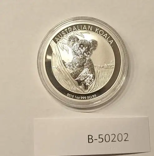 B50202 Münze  Koala 2015 Silber silver AG 1oz 9999 Australien in Kapsel