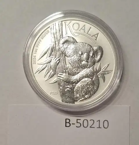 B50210 Münze  Koala 2024 Silber silver AG 1oz 9999 Australien in Kapsel