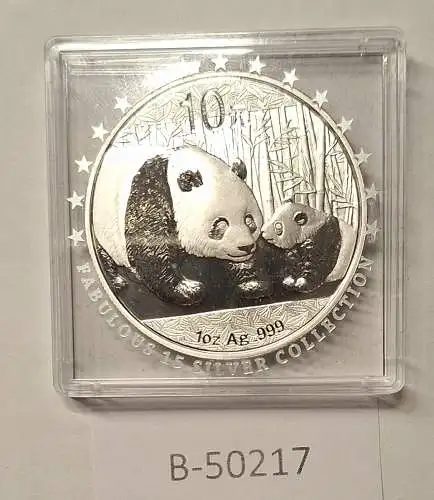 B50217 Münze Fabulous 15 2011 Panda Silber silver AG 1oz 9999 China in Kapsel