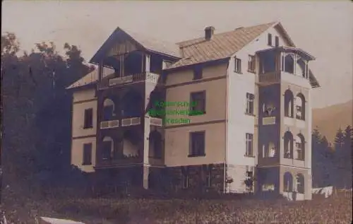 163403 AK Fotokarte Arnsdorf im Riesengebirge 1910 Logierhaus Waldfrieden