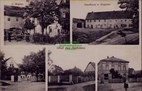 163328 AK Röthenitz Schmölln Thür. Großstöbnitz 1922 Gasthaus Ziegelei L. Walter