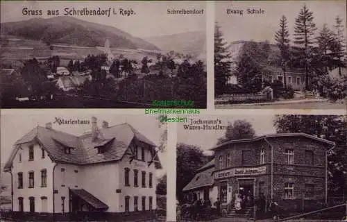 163329 AK Schreibendorf Riesengebirge Vrchlabi 1910 Marienhaus Warenhandlung