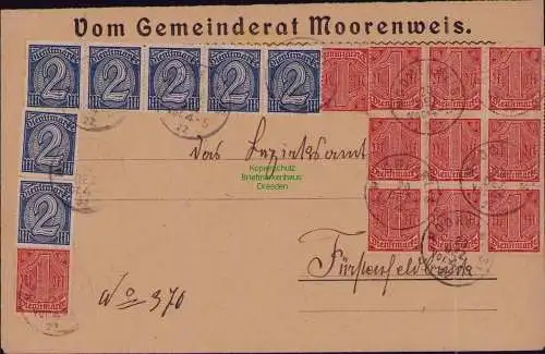 B22229 Brief Deutsches Reich Dienst 1922 Vom Gemeinderat Moorenweis