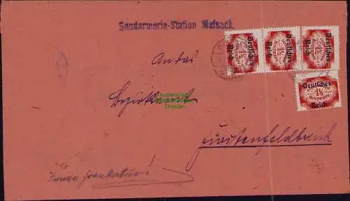 B22231 Brief Deutsches Reich Dienst 1922 Gandarmerie-Station Maisach