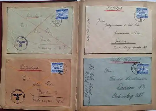 S500 Sammlung 129 Feldpostbriefe DR Deutsches Reich 1939 - 1945 Luftfeldpost