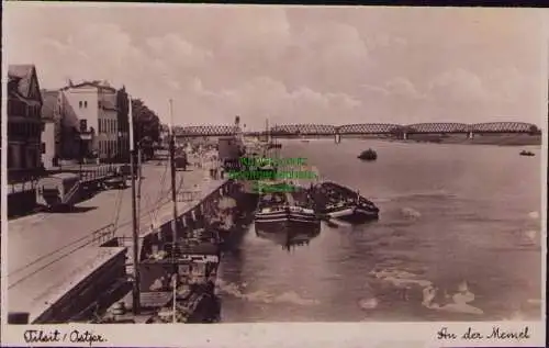 167313 AK An der Memel Tilsit/Ostpr. um 1930