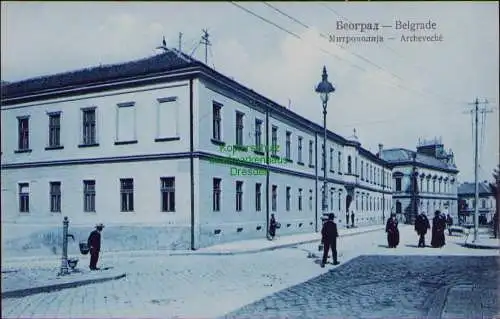 163519 AK Belgrade ??????????? Archeveche 1909 Belgrad Serbien