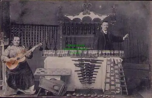 163481 AK Georgswalde 1913 GASTHAUS ZUM HIRSCH (Der musikalische Wirt)Café Kune