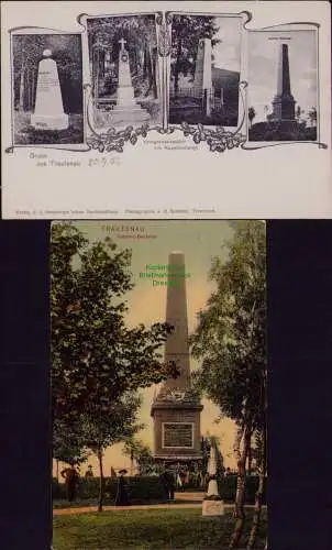 167278 AK Riesengebirge Trautenau 1902 Kriegerdenkmäler am Kapellenberge Gablenz