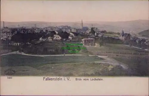 167372 AK Falkenstein i. V. um 1910 Blick vom Lochstein