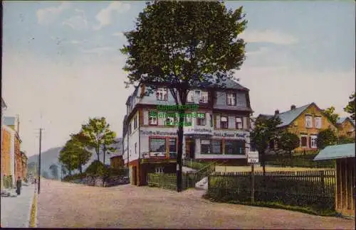 167331 AK Restaurant Braun' Hund Markhausen ?. S. R. 1929 Sächs.-Böhm. Grenze