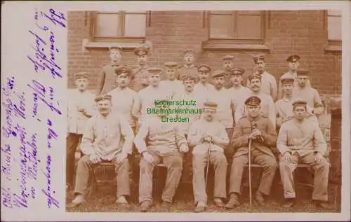 167363 AK Vereinslazarett Werl Bez. Arnsberg 1916 Fotokarte Soldaten