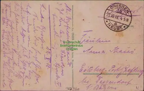 167340 AK Dresden Friedrich-August-Brücke 1918