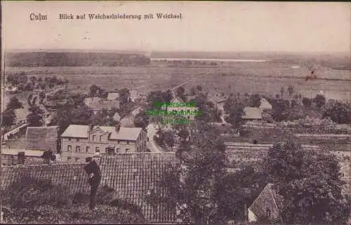 156228 AK Culm Chelmno Blick auf die Weichselniederung mit Weichsel 1919