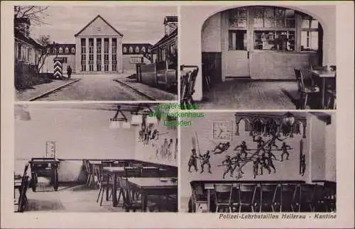 156047 AK Dresden Hellerau um 1935 Polizei Lehrbataillon 4 Ansichten mit Kantine