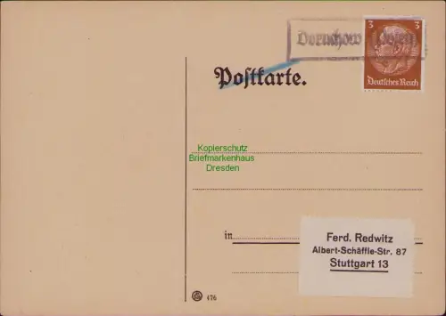 B22472 Brief DR Deutsches Reich Landpoststempel Doruchow Doruchow Posen blanko u