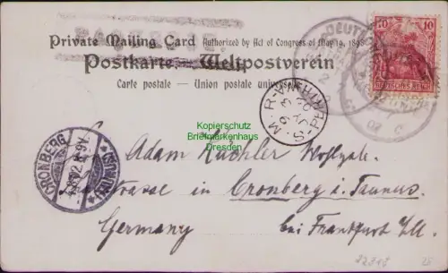 B22318 AK Norddeutscher Lloyd Bremen Fremantle W.A. Deutsche Seepost Australisch