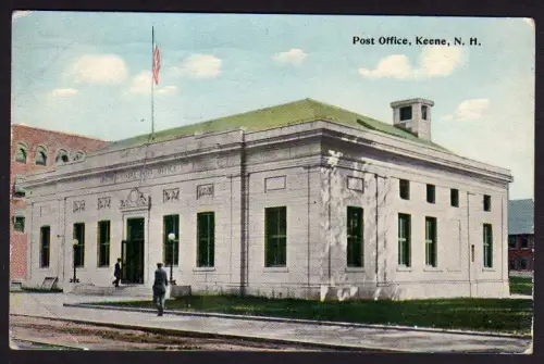 40017 AK Keene N. H. 1921 Post Office