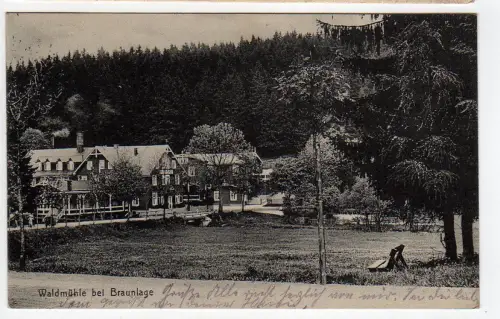 42905 AK Waldmühle bei Braunlage 1915