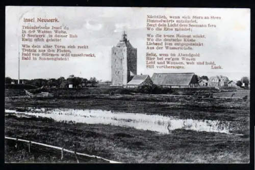 40982 AK Insel Neuwerk Leuchtturm Leuchtfeuer 1913